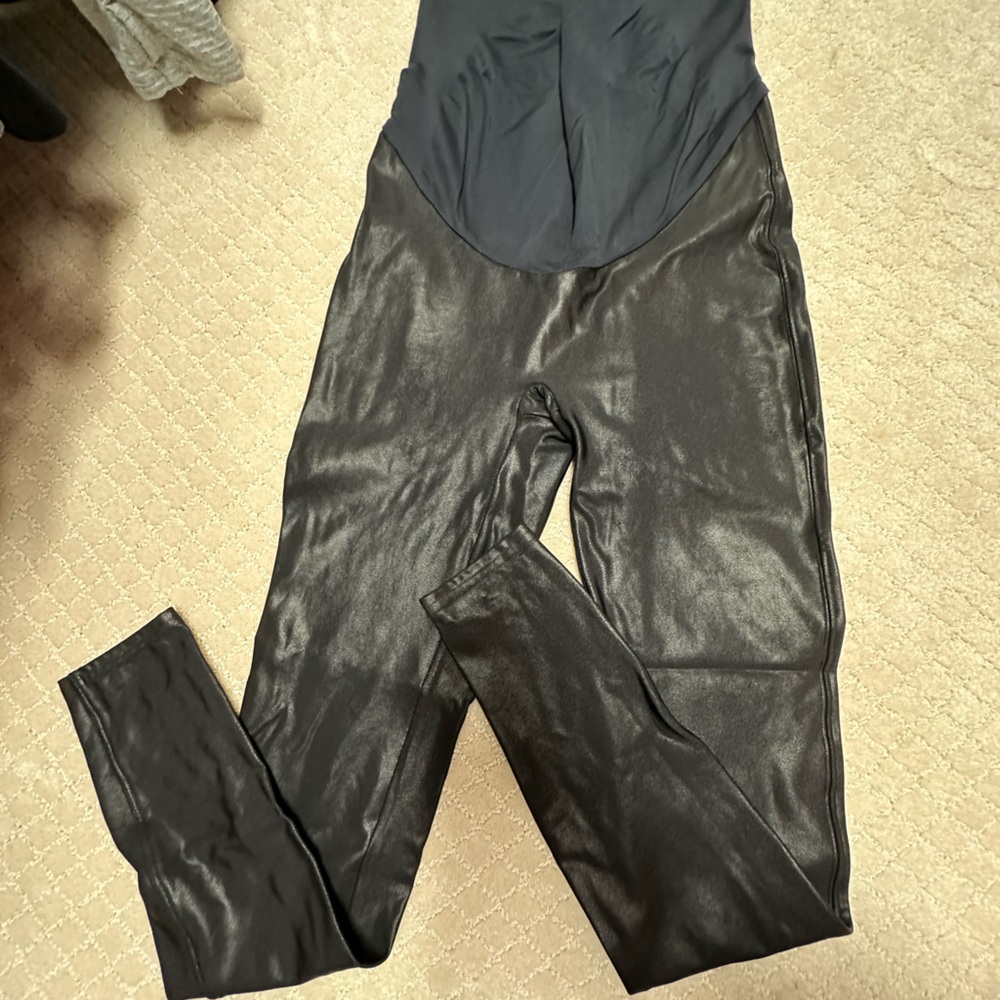 Maternity SPANX Leather leggings